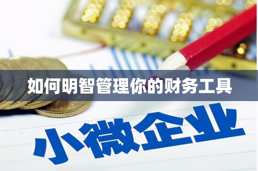 黄陂如何明智管理你的财务工具