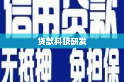 黄陂贷款科技研发