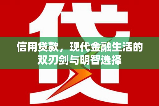 黄陂信用贷款，现代金融生活的双刃剑与明智选择
