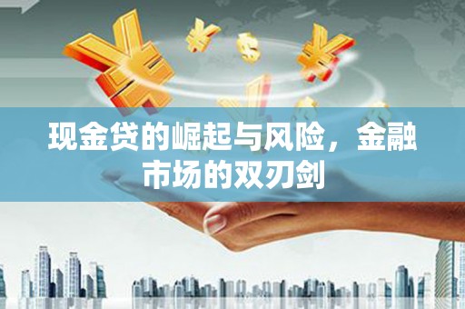 黄陂现金贷的崛起与风险，金融市场的双刃剑