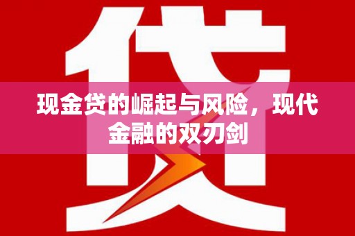 黄陂现金贷的崛起与风险，现代金融的双刃剑