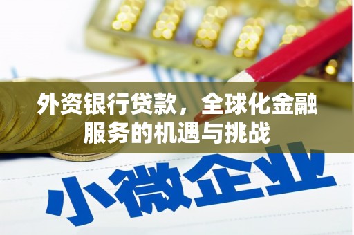 黄陂外资银行贷款，全球化金融服务的机遇与挑战