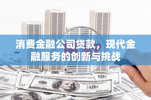 黄陂消费金融公司贷款，现代金融服务的创新与挑战