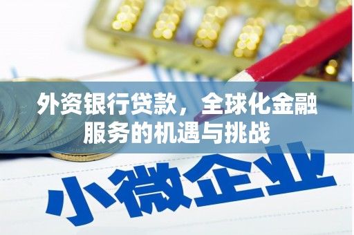 黄陂外资银行贷款，全球化金融服务的机遇与挑战