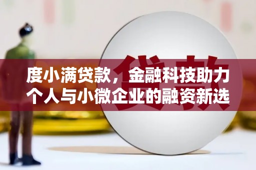 黄陂度小满贷款，金融科技助力个人与小微企业的融资新选择