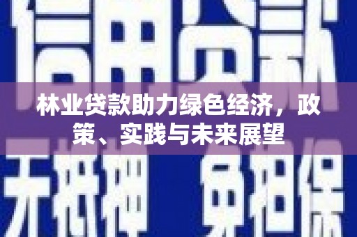 黄陂林业贷款助力绿色经济，政策、实践与未来展望
