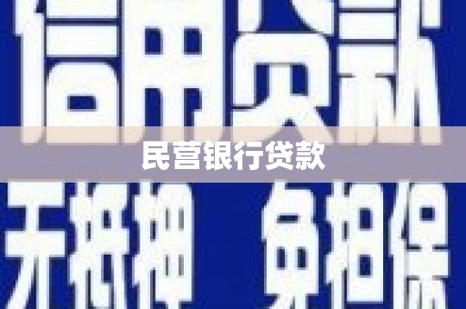 黄陂民营银行贷款