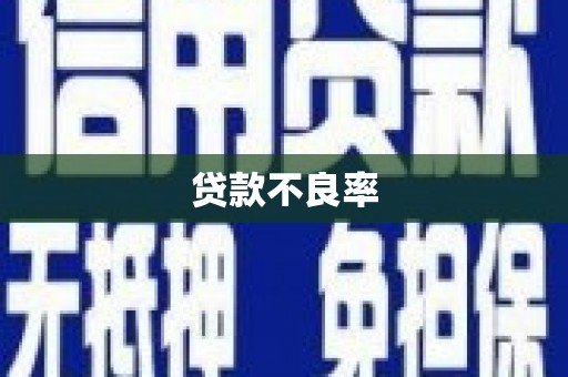 黄陂贷款不良率