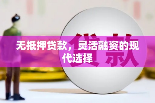 黄陂无抵押贷款，灵活融资的现代选择