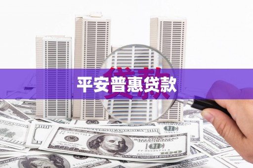 黄陂平安普惠贷款