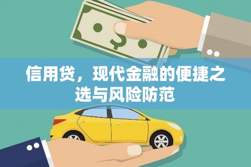 黄陂信用贷，现代金融的便捷之选与风险防范