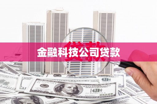 黄陂金融科技公司贷款