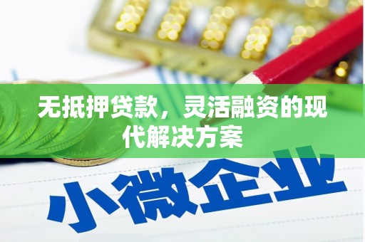 黄陂无抵押贷款，灵活融资的现代解决方案